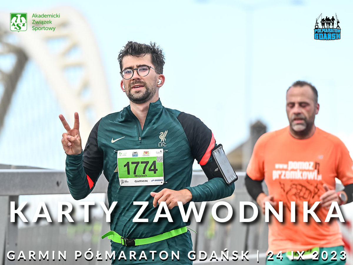 Karty zawodnika Garmin Półmaraton Gdańsk 2023